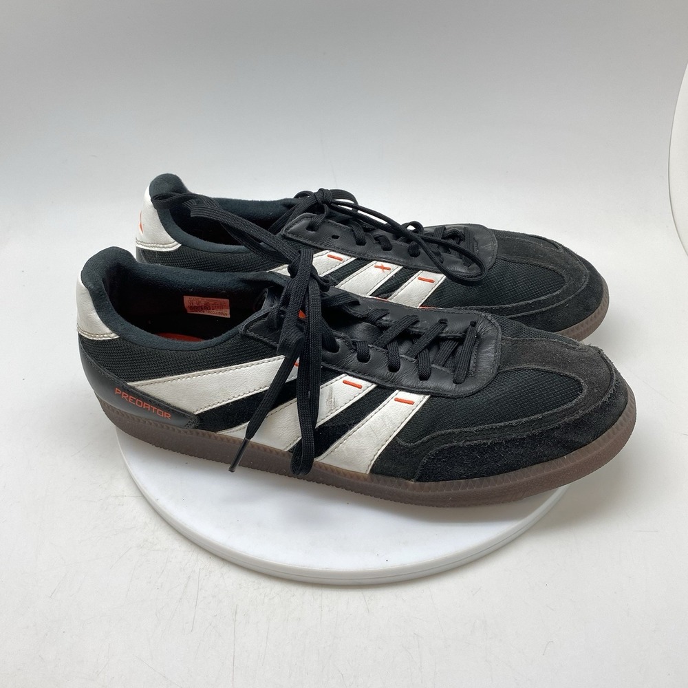 Adidas Shoes Mens 11 IF1025 Predator 24 Freestyle Black White Gum Soccer Sneaker